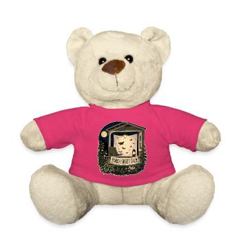 PORCH SHEET CALM - Teddy Bear - pink - Front