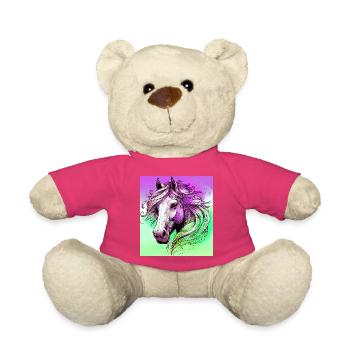 horse - Teddy Bear - pink - Front