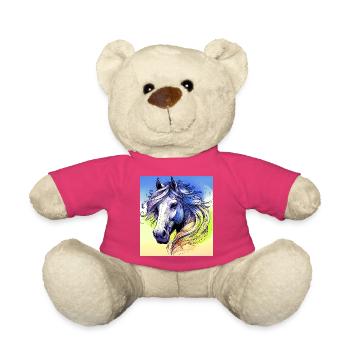 horse - Teddy Bear - pink - Front