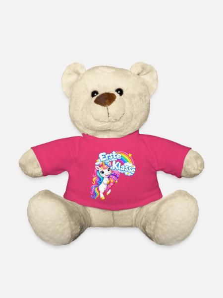 Erste Klasse Einhorn - Teddy - Pink