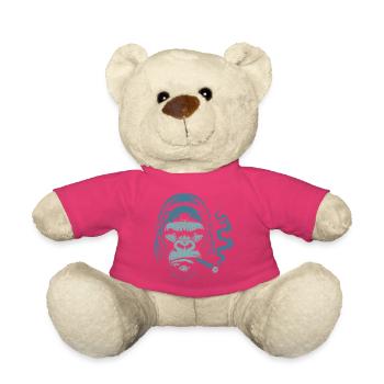 Gorilla mit Zigarrenporträt - Teddy - Pink - Vorne