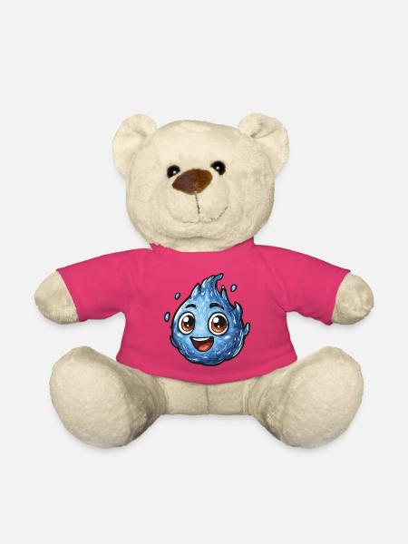 Kawaii Wassertropfen Smile - Teddy - Pink