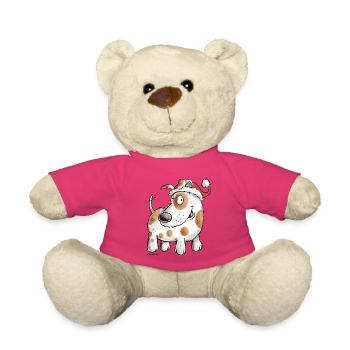 Santa Claus dog I Christmas Santa Claus - Teddy Bear - pink - Front