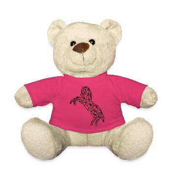 Pferd Geometrisch Linie - Teddy - Pink - Vorne
