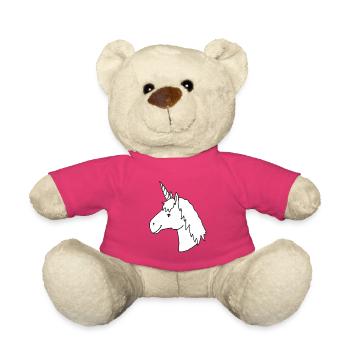 Einzigartig und außergewöhnlich - das Einhorn - Teddy - Pink - Vorne