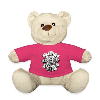 Wimmelbild Vorstehhunde - Teddy - Pink - Vorne
