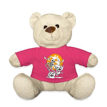 Ghoul's Halloween Bitcoin Party - Teddy Bear - pink - Front