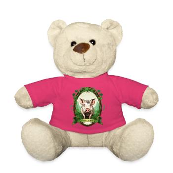 Cochon chanceux - Nounours - rose - Devant