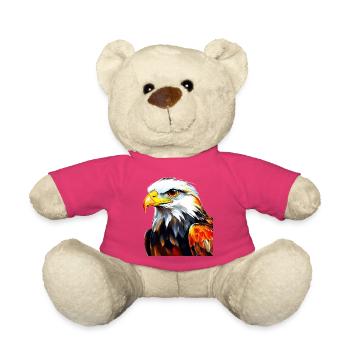 Bunter Adlerkopf Illustration - Teddy - Pink - Vorne