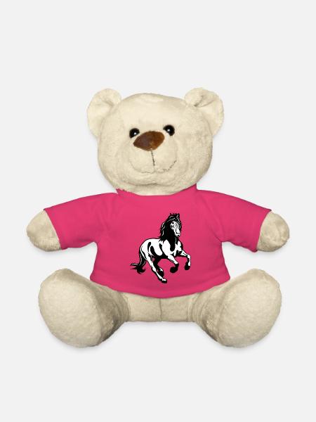 Étalon frison au galop - Nounours - rose