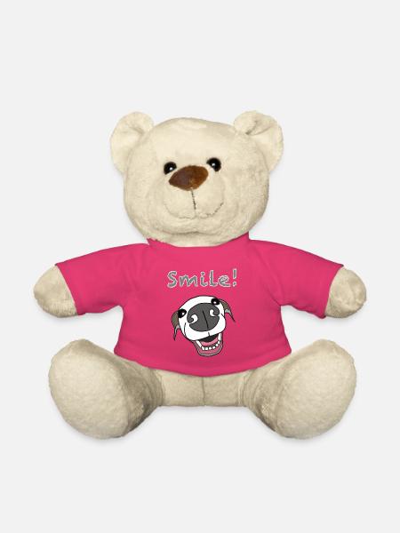 Pooch Smile Illustration, italienischer Windhund - Teddy - Pink