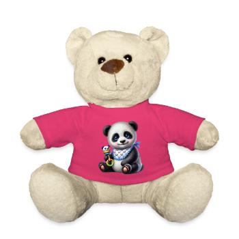 Entzückendes Pandababy mit blauen Augen - Teddy - Pink - Vorne