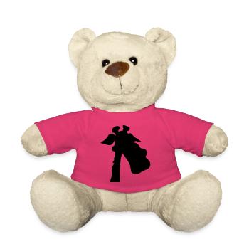 Giraffe Silhouette - Teddy - Pink - Vorne