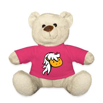 Pferd Süß Pony Fohlen Pferdemädchen Lange Haare - Teddy - Pink - Vorne