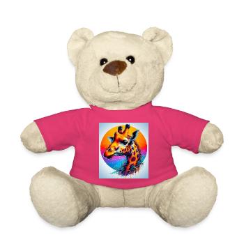 girafe - Nounours - rose - Devant