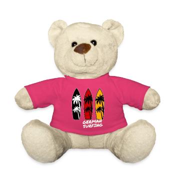 German Surfing - Teddy Bear - pink - Front