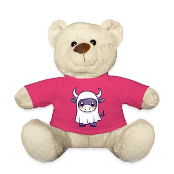 Stier Halloween Geist - Teddy - Pink - Vorne