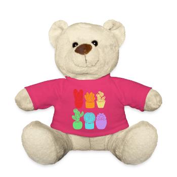 Cacti Plant Cactus - Teddy Bear - pink - Front
