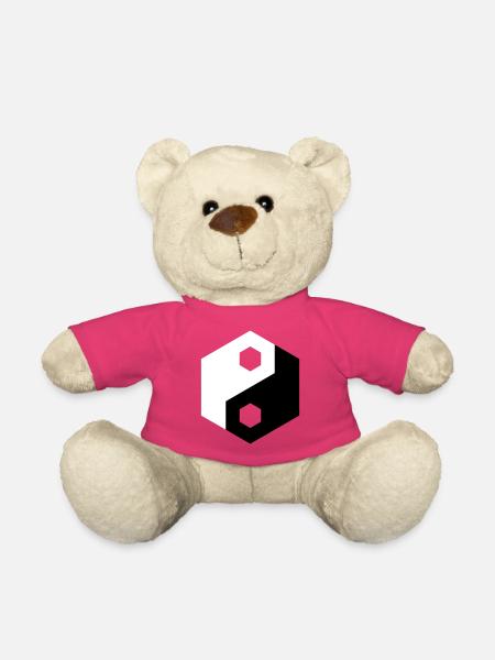 Hex-Ausschnitt Yin Yang - Teddy - Pink