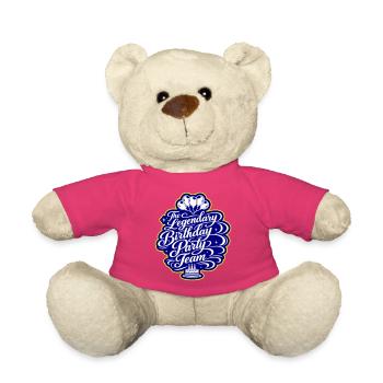 Geburtstag Party Team Spruch - Teddy - Pink - Vorne