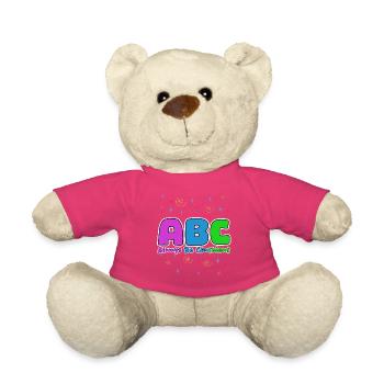 ABC : Soyez toujours confiant. - Nounours - rose - Devant
