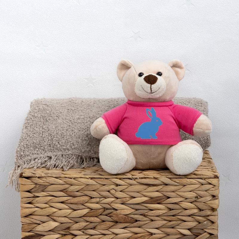 Neon Bunny Y2K Cute Vector Teddy Bear