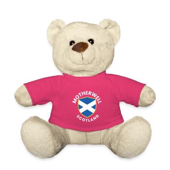 Bouclier écossais Saltire - Nounours - rose - Devant
