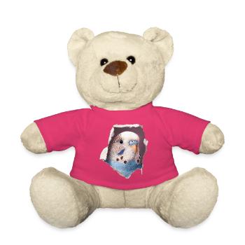 Perruche ondulée - Nounours - rose - Devant