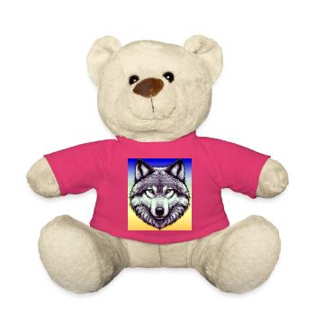 Wolf - Teddy - Pink - Vorne
