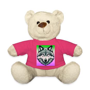 Wolf - Teddy - Pink - Vorne
