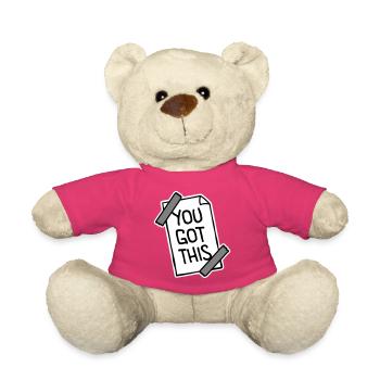 You Got This Motivierend Inspirierend Spruch Zitat - Teddy - Pink - Vorne