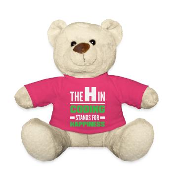 Coding Happiness Programmer - Teddy Bear - pink - Front