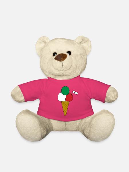 Italy Flag Eiscreme cream - Teddy - Pink