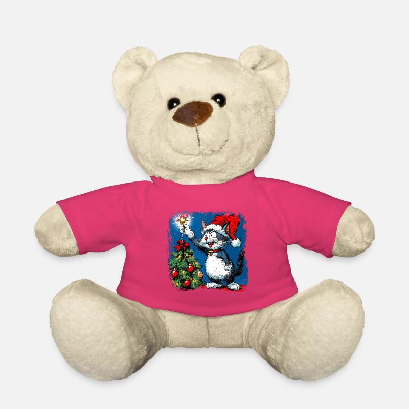 Katze Weihnachten - Teddy - Pink