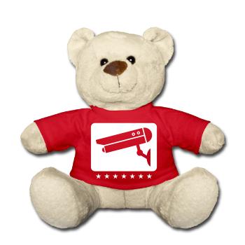 Camera Icon - Teddy Bear - red - Front