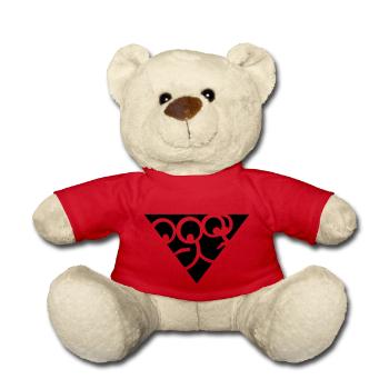 Aussenseiter-Shirt (Schwarz-Gelb) - Teddy - Rot - Vorne