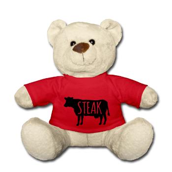 Steak - Teddy Bear - red - Front