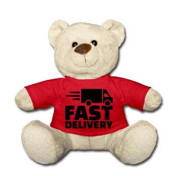 Fast delivery - Teddy - Rot - Vorne