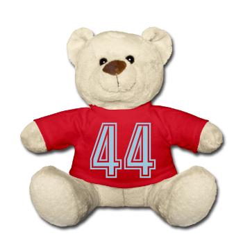 44 - Teddy Bear - red - Front