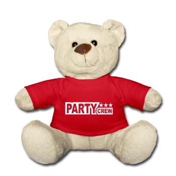 Party Crew Fun Stars Celebrate Team Friends Member - Nounours - rouge - Devant