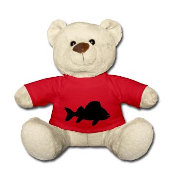 Silhouette Sea Fish - Teddy Bear - red - Front