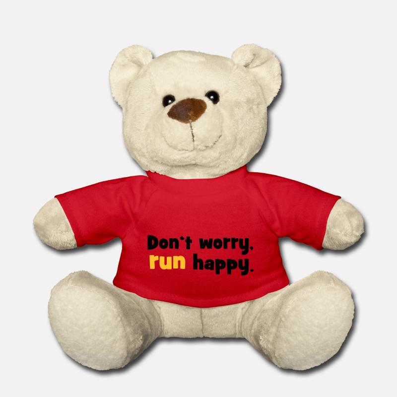 run - Teddy Bear - red