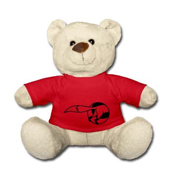 Fuchs Loch Hinterteil Hinten Fuchsbau hinein gehen - Teddy - Rot - Vorne