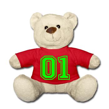 01 eins nummer - Teddy - Rot - Vorne