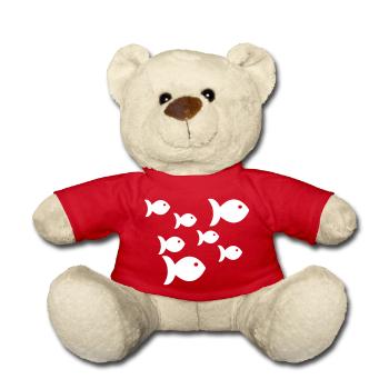 Pisces - Teddy Bear - red - Front