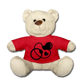 pacifier - Baby - Teddy Bear - red - Front
