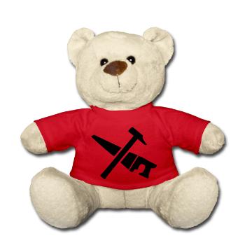 Scie Marteau - Nounours - rouge - Devant