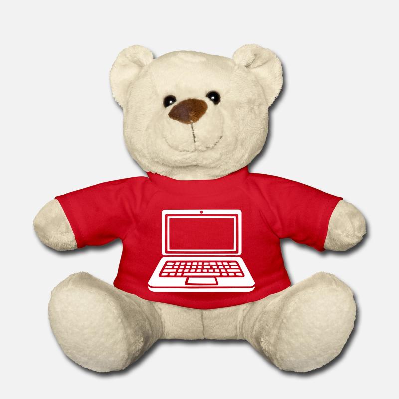 laptop - Teddy Bear - red