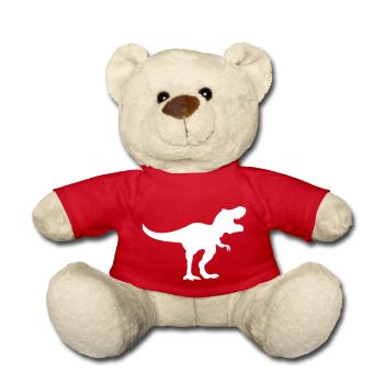dinosaurier trex - Teddy - Rot - Vorne