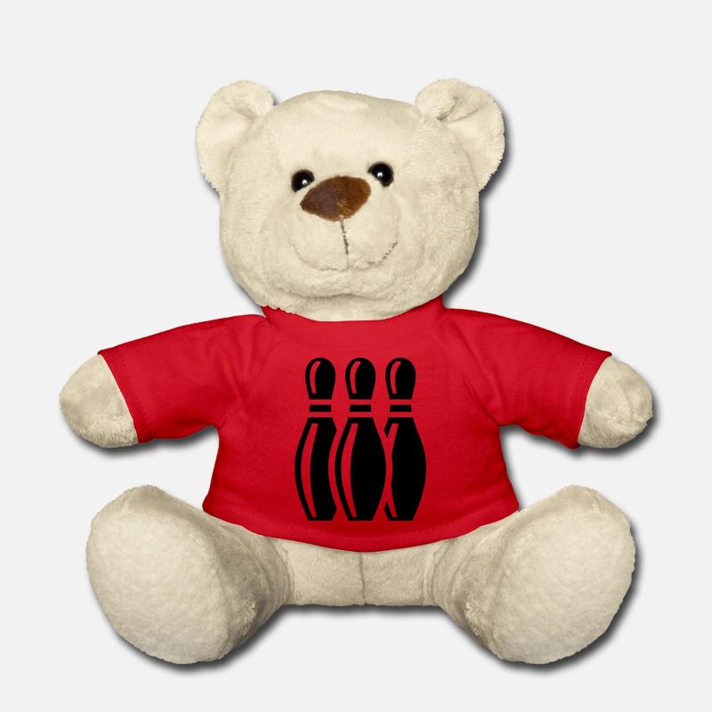 Bowling - Teddy Bear - red